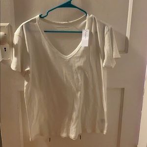 plain white aeo tee